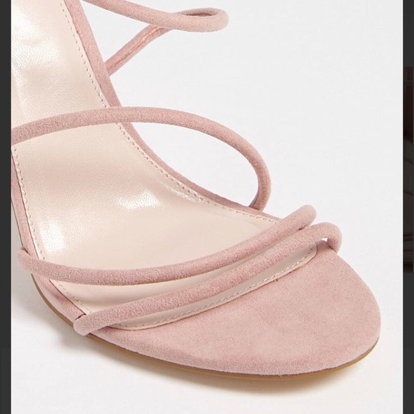 NWT/FOREVER 21 BLUSH STRAPPY HIGH HEEL SANDAL SZ:7 - Picture 7 of 8